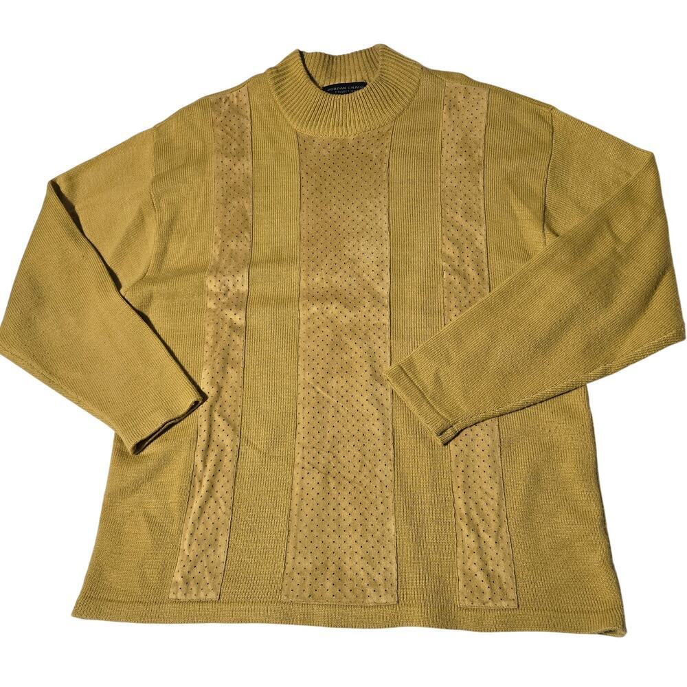 Jordan Craig Collection Golden Brown Sweater Mens Size XL